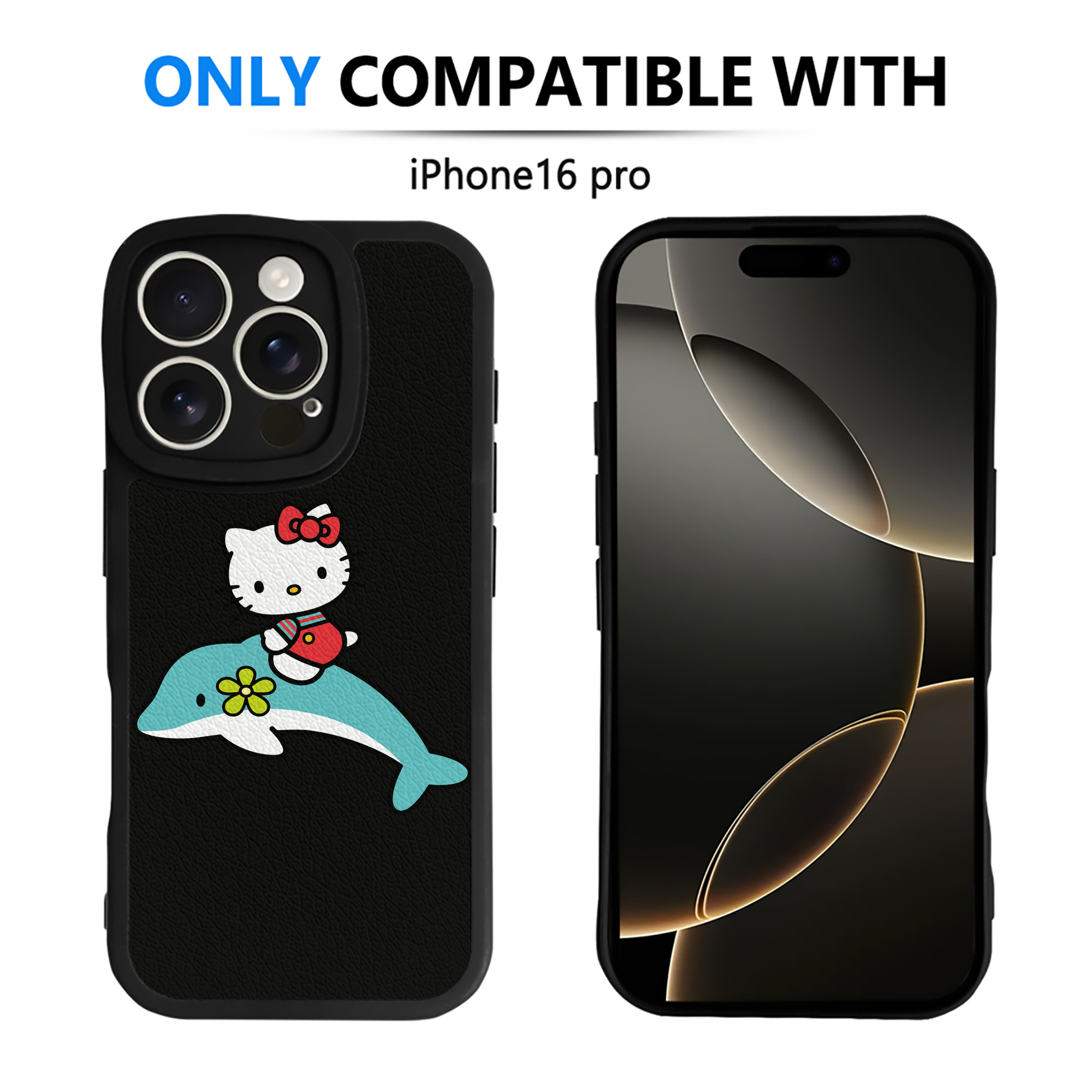 （画像用） Hello Kitty ハローキティ 【iPhone 16シリーズ対応】シリコンスマホケース（レザー調） 材質：シリコン